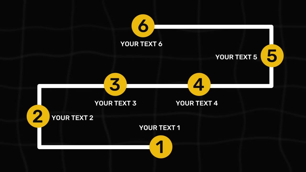 template 6-Step Process Animation | Clean & Structured Workflow Reveal preview
