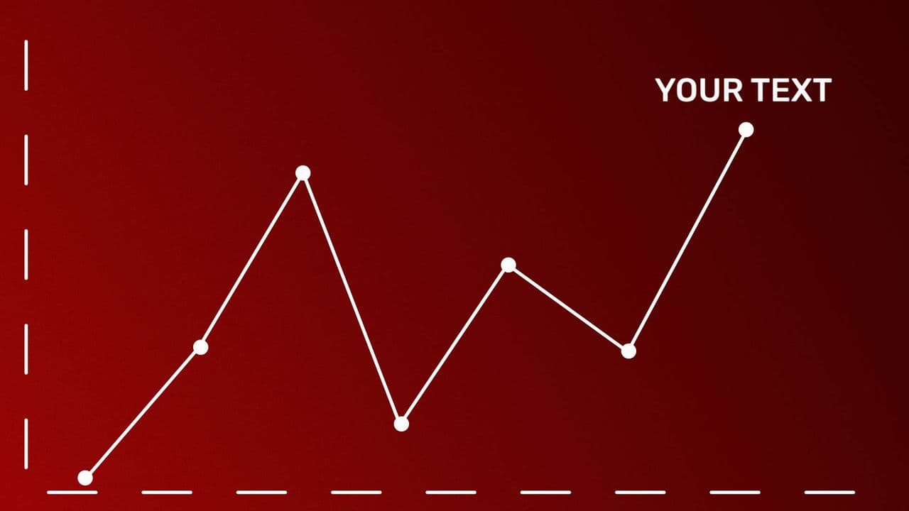 template Line Chart Animation with Highlighted Data Point | Trend Visualization preview