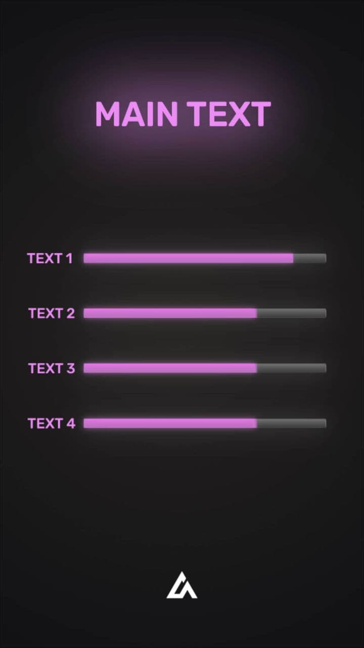template Progress Bar Comparison Animation | 4 Paths, Same Outcome preview