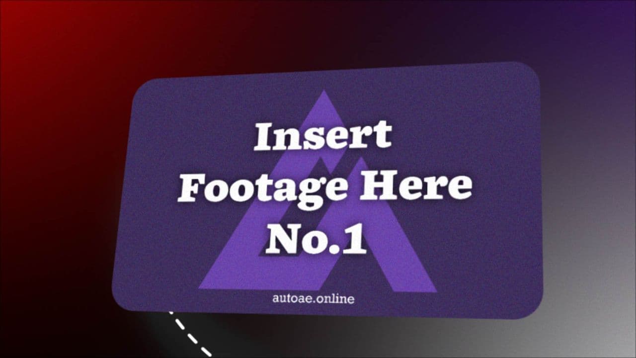 template Sliding YouTube Channel with 3 Footages Connected by Dotted Lines preview