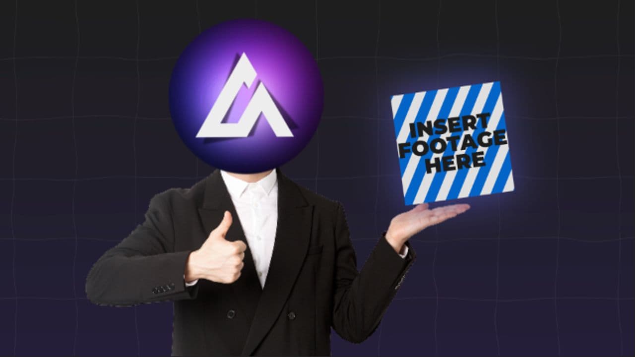 template Animated Character | Holding a Logo preview