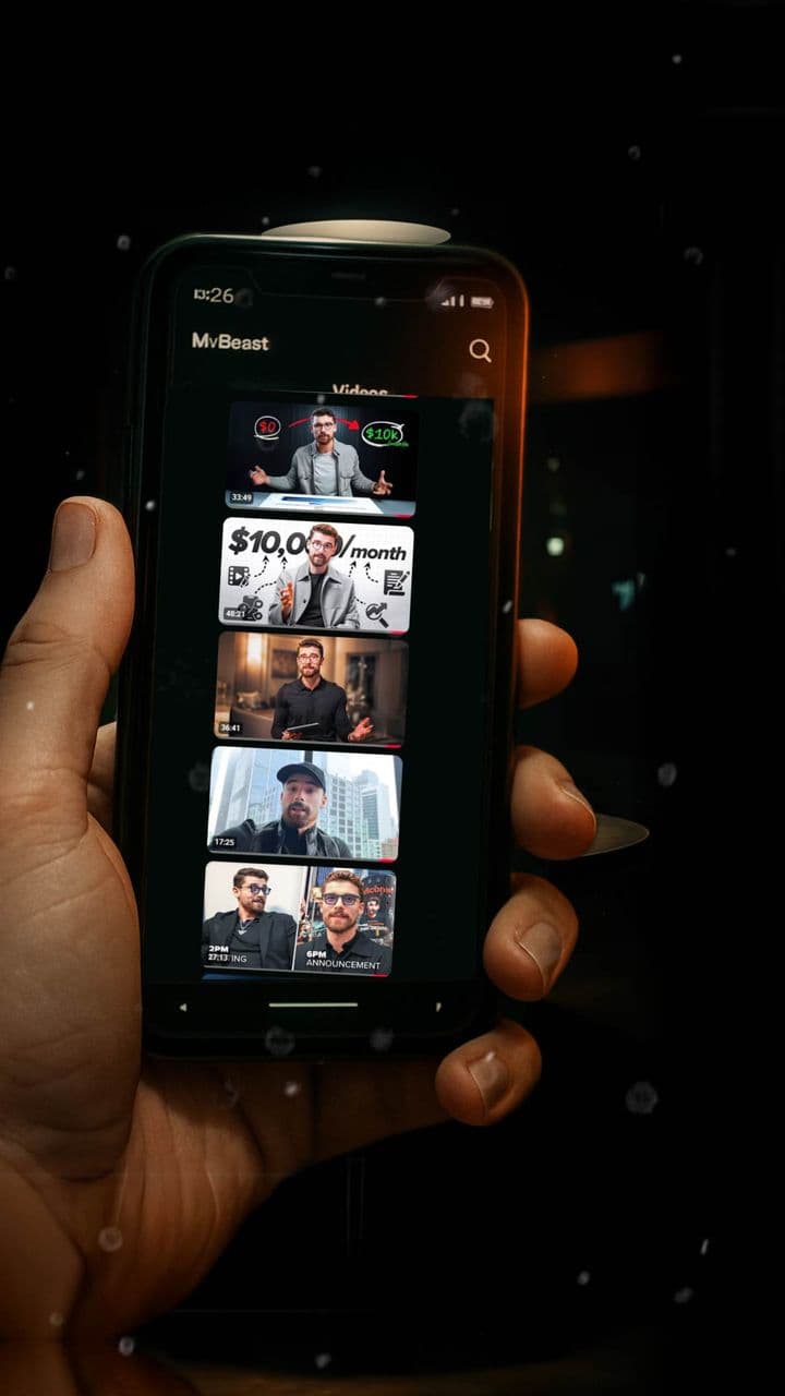 template Modern Scroll Stopper Animation | Phone Mockup & Dramatic Text Reveal preview