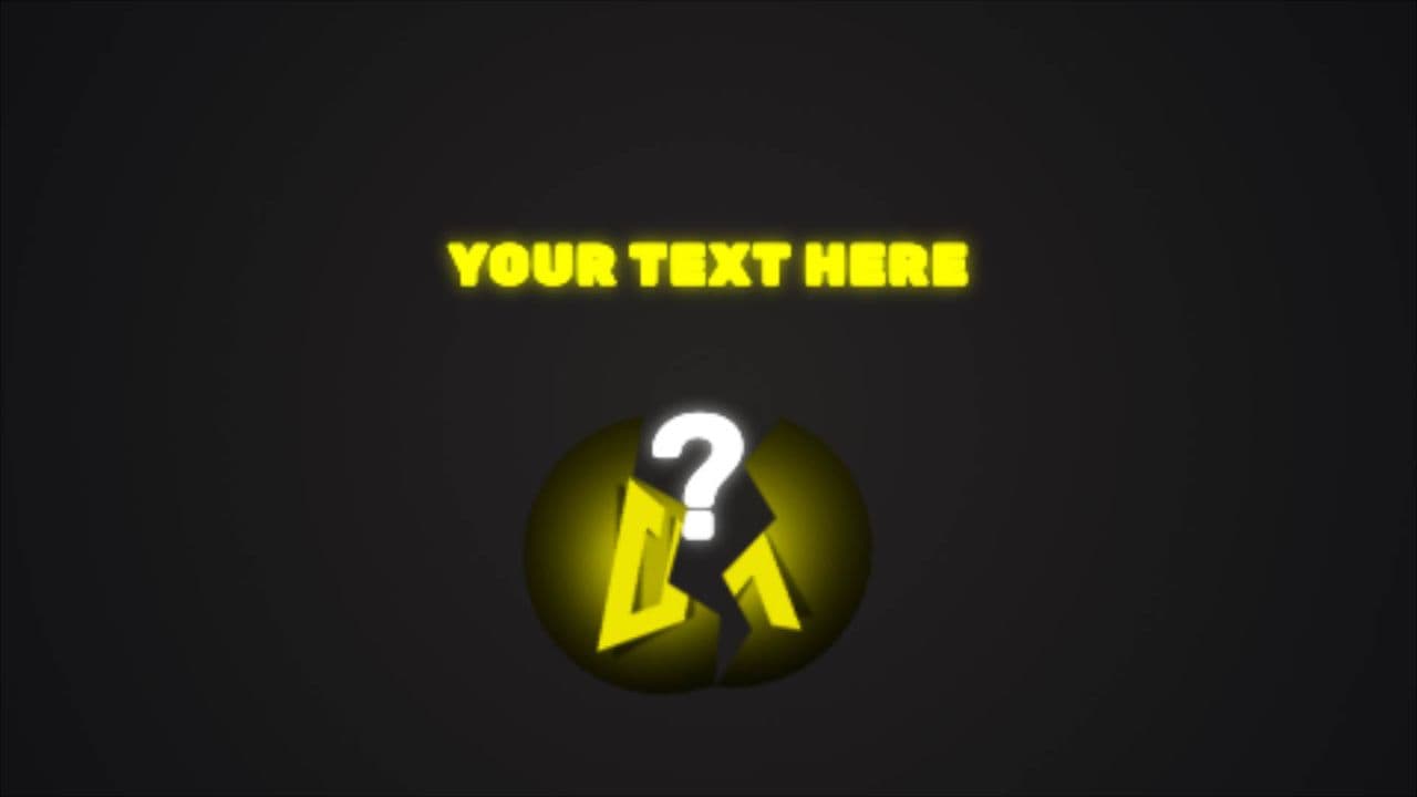 template Glowing Logo Reveal with Mysterious Question Mark preview