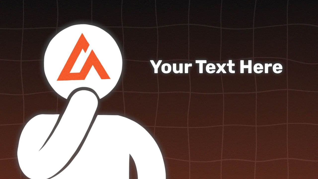 template Surprised Character + Logo Reveal Animation preview