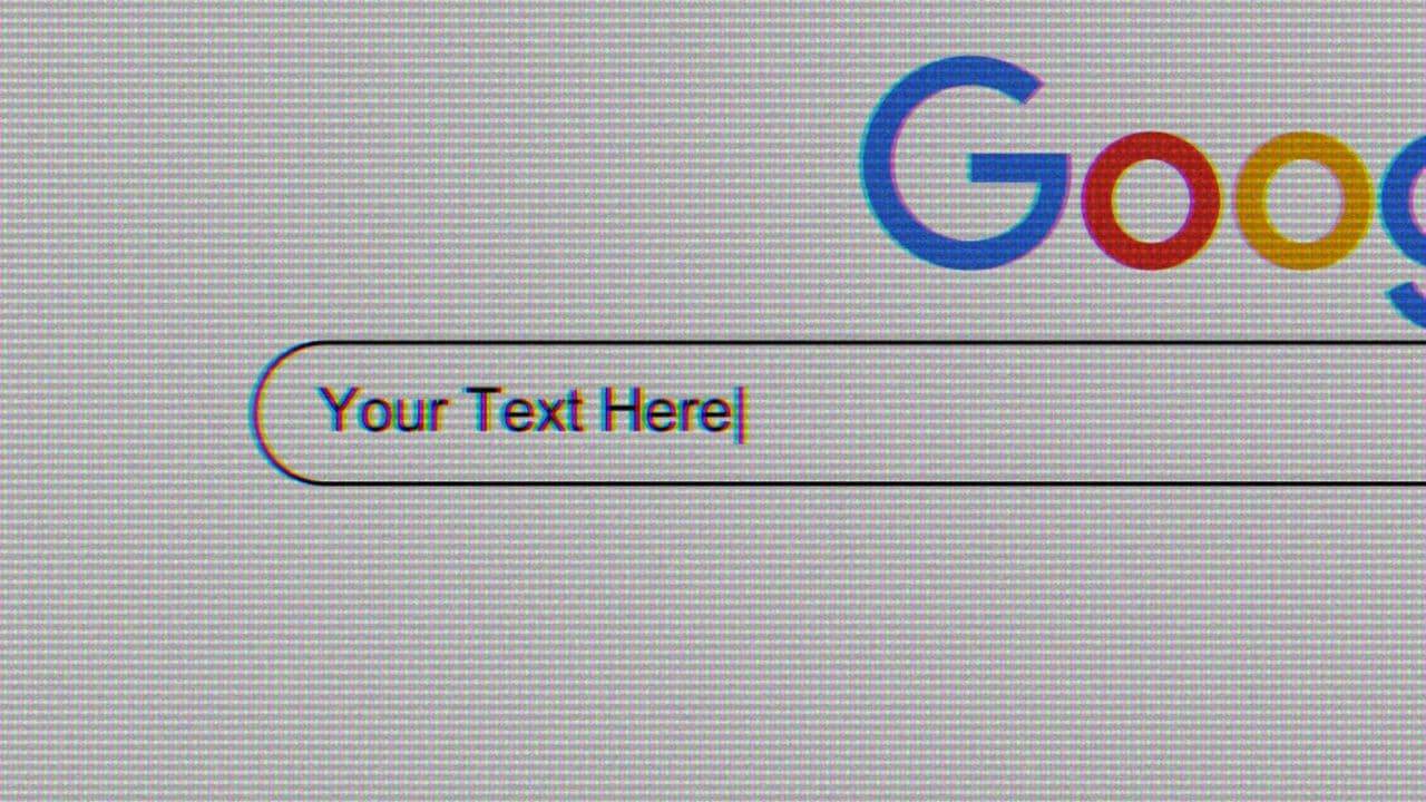 template Google Search Animation – Realistic Mockup for Topic Reveal & Keyword Hook preview