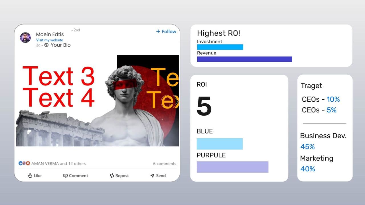 template Dynamic Facebook Mockup Animation with ROI Data preview