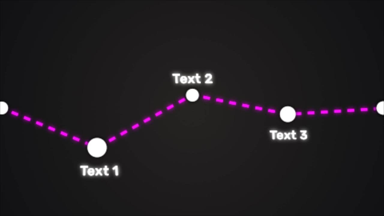 template 3-Point Numbered Dot Path Animation preview