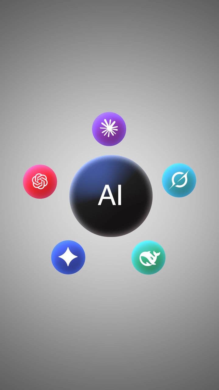 template AI Ecosystem Animation | 5 Tech Logo Reveal Motion Graphic preview