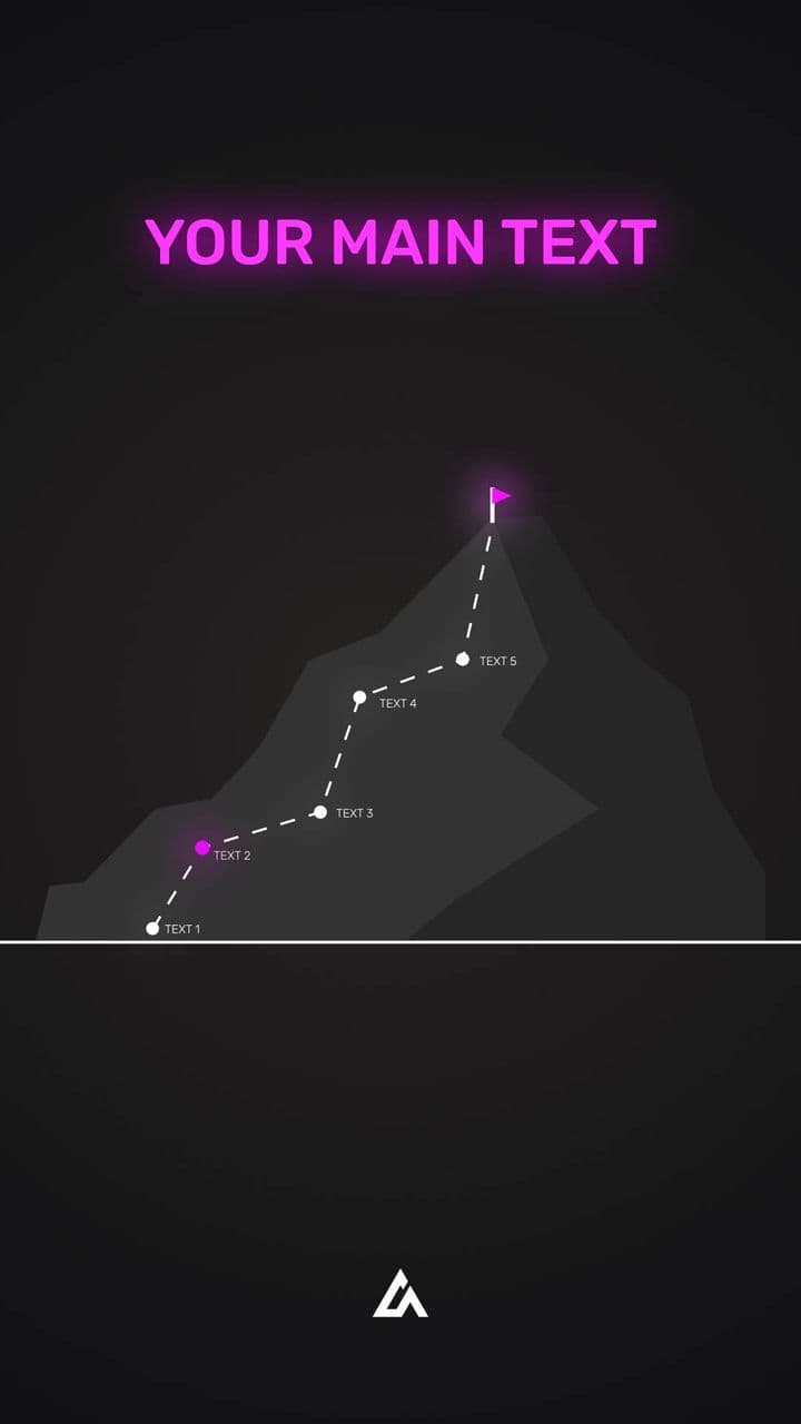 template 5 Steps to the Summit | Climbing Path Animation for Key Milestones preview