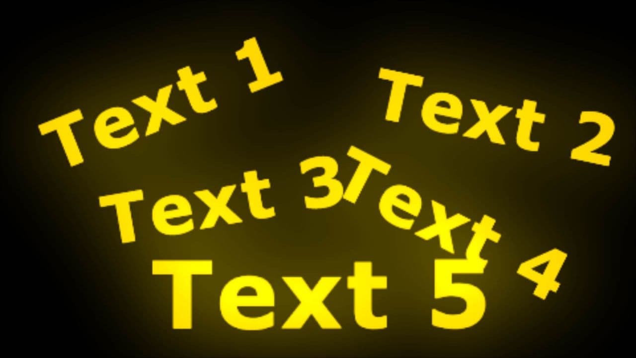 template Bursting Glowing Text Animation preview