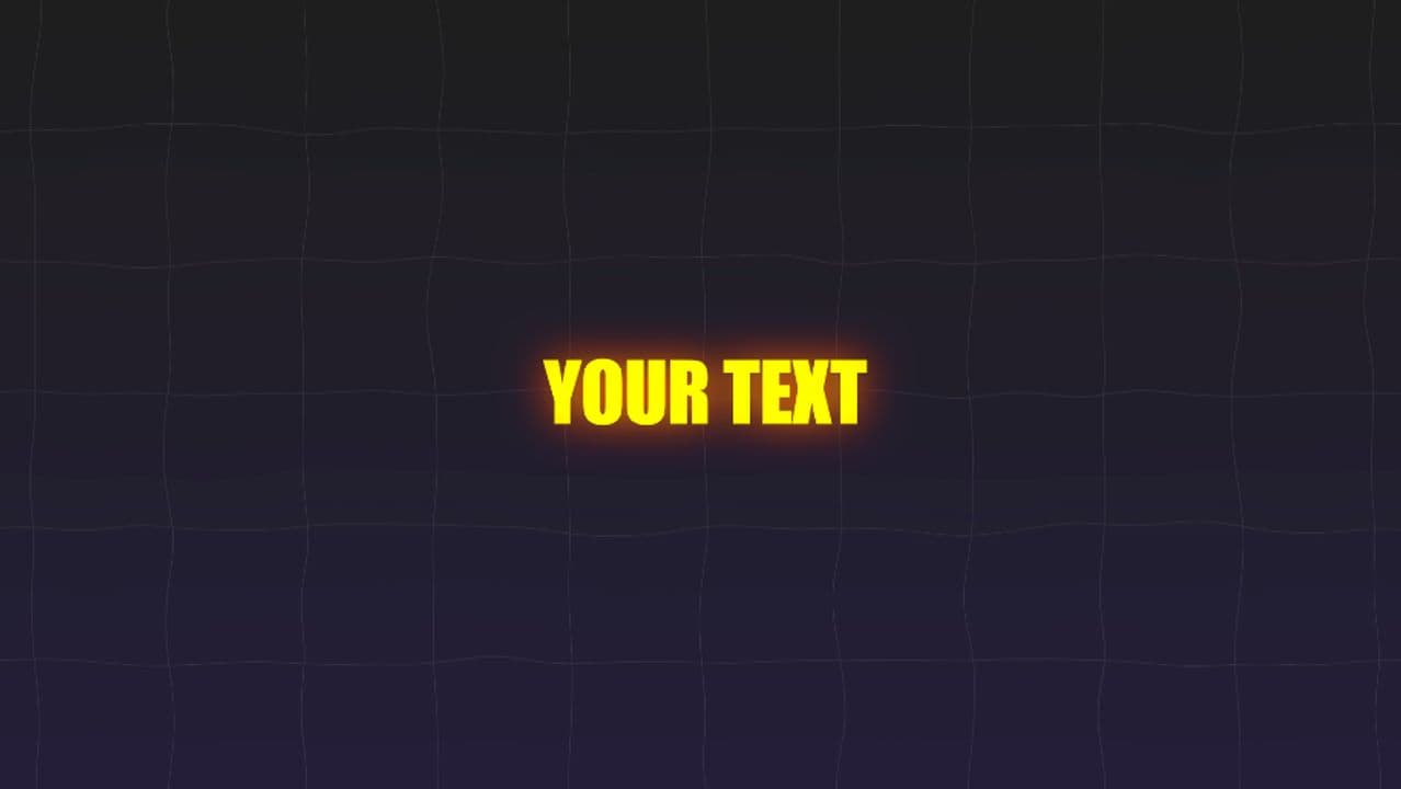 template 5 Glowing Text Pops | Staggered Reveal preview