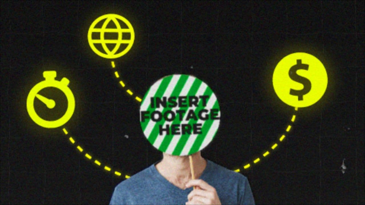 template Animated Character Highlighting 3 Logos preview