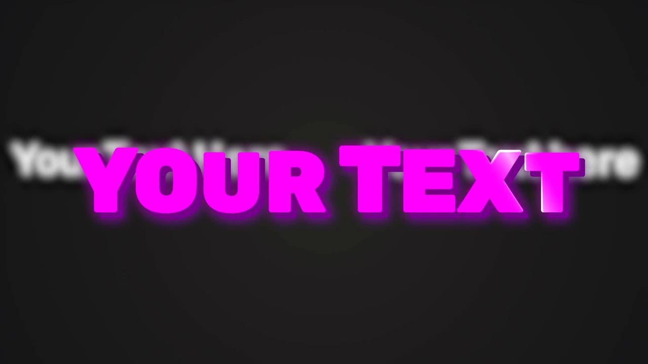 template Big Purple Wiggly Text with Side Highlights preview