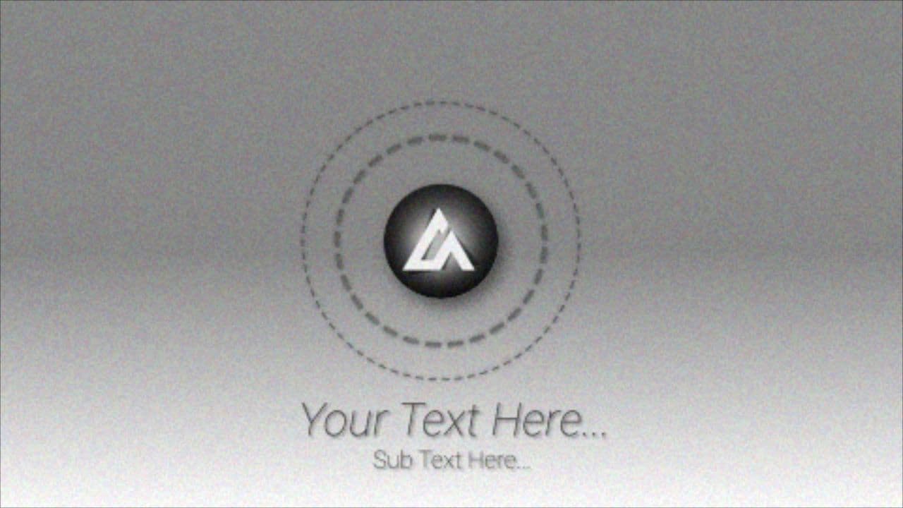 template Center Rotating Logo with Stylish Text Reveal preview